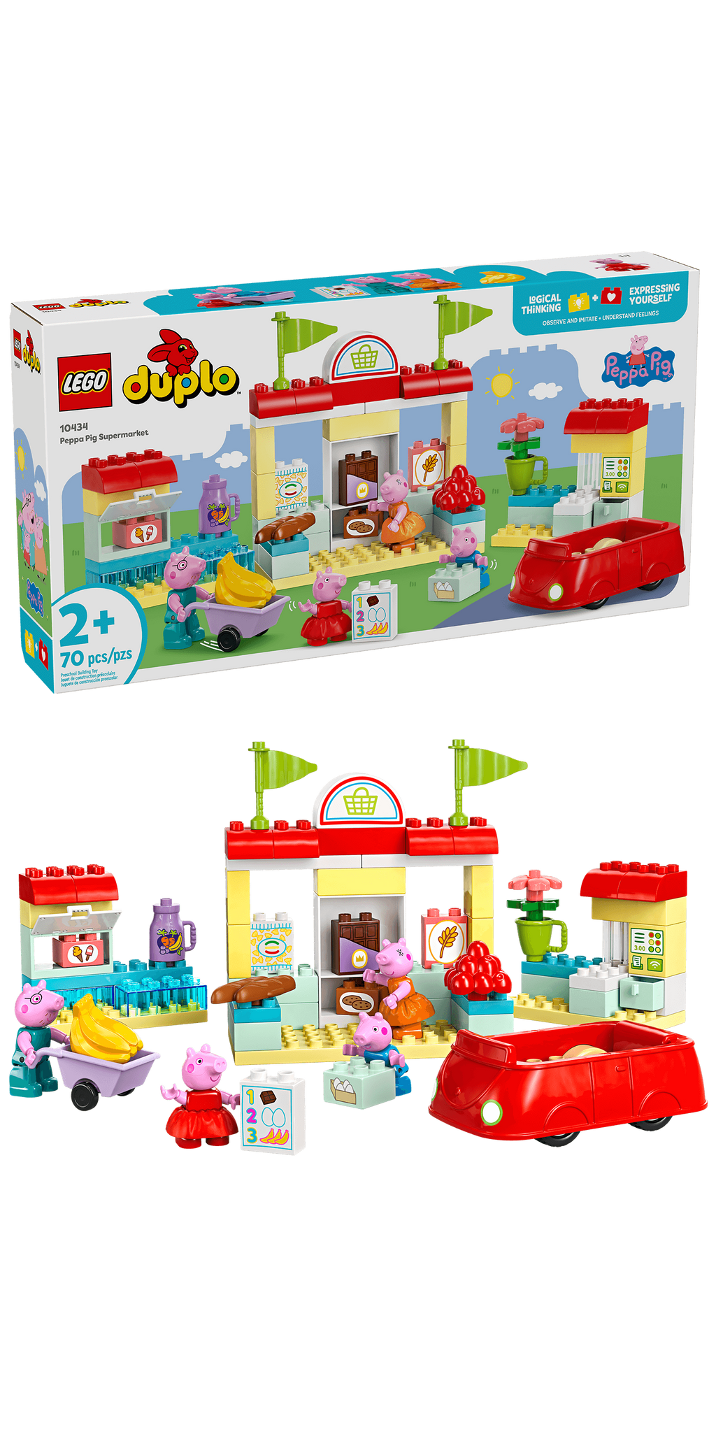 10434 LEGO Duplo Peppa Pig Supermarket product image 2, provided for visual reference and product detail review