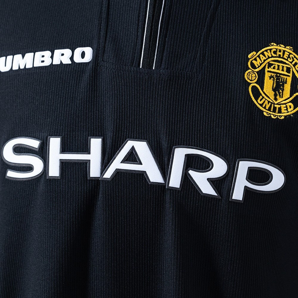 Manchester United Jersey 1998-99 Home Black Retro Football product image 5