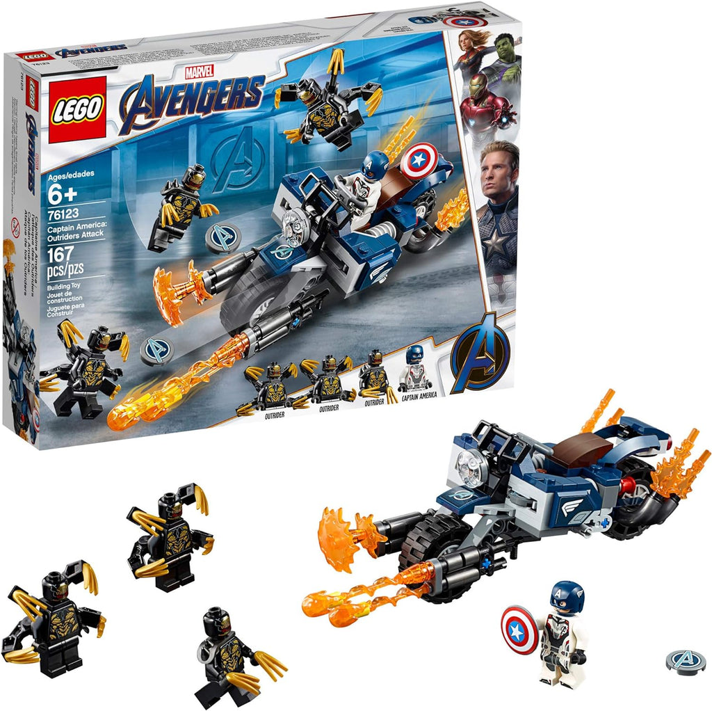 76123 LEGO Marvel: Captain America: Outriders Attack (Retired) (Certified Complete) product image 1, provided for visual