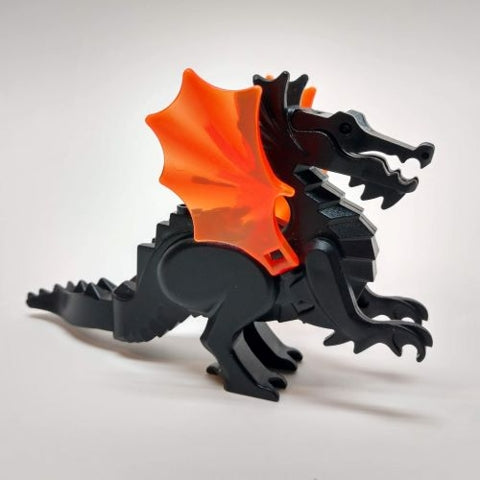 6129c04 Dragon, Classic with Trans-Neon Orange Wings