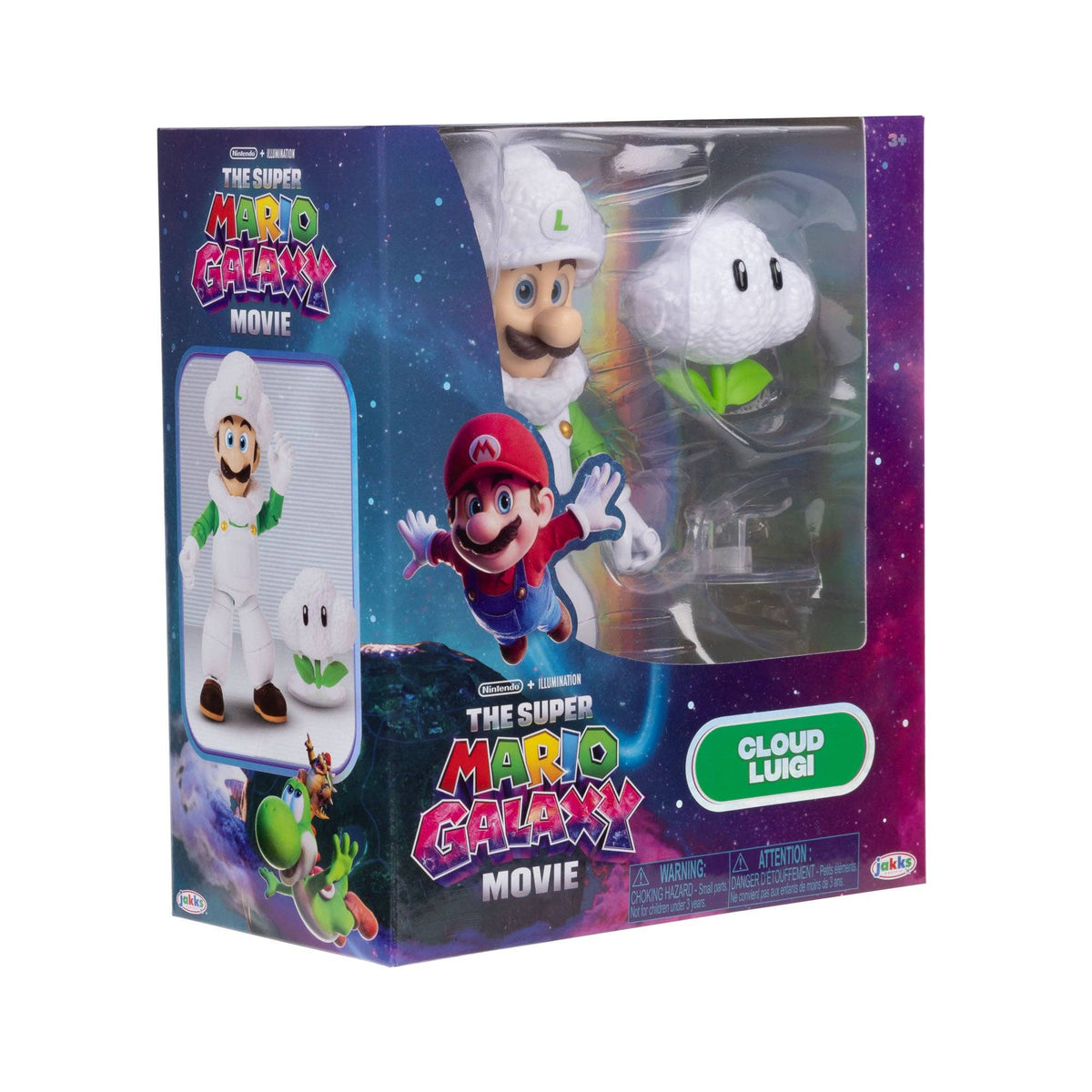Cloud Luigi 5in (Super Mario Galaxy, Jakks Pacific) **SEALED** product image 4, provided for visual reference and product