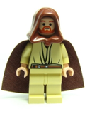 SW0172 Qui-Gon Jinn - Light Nougat Head product image 1, provided for visual reference and product detail review