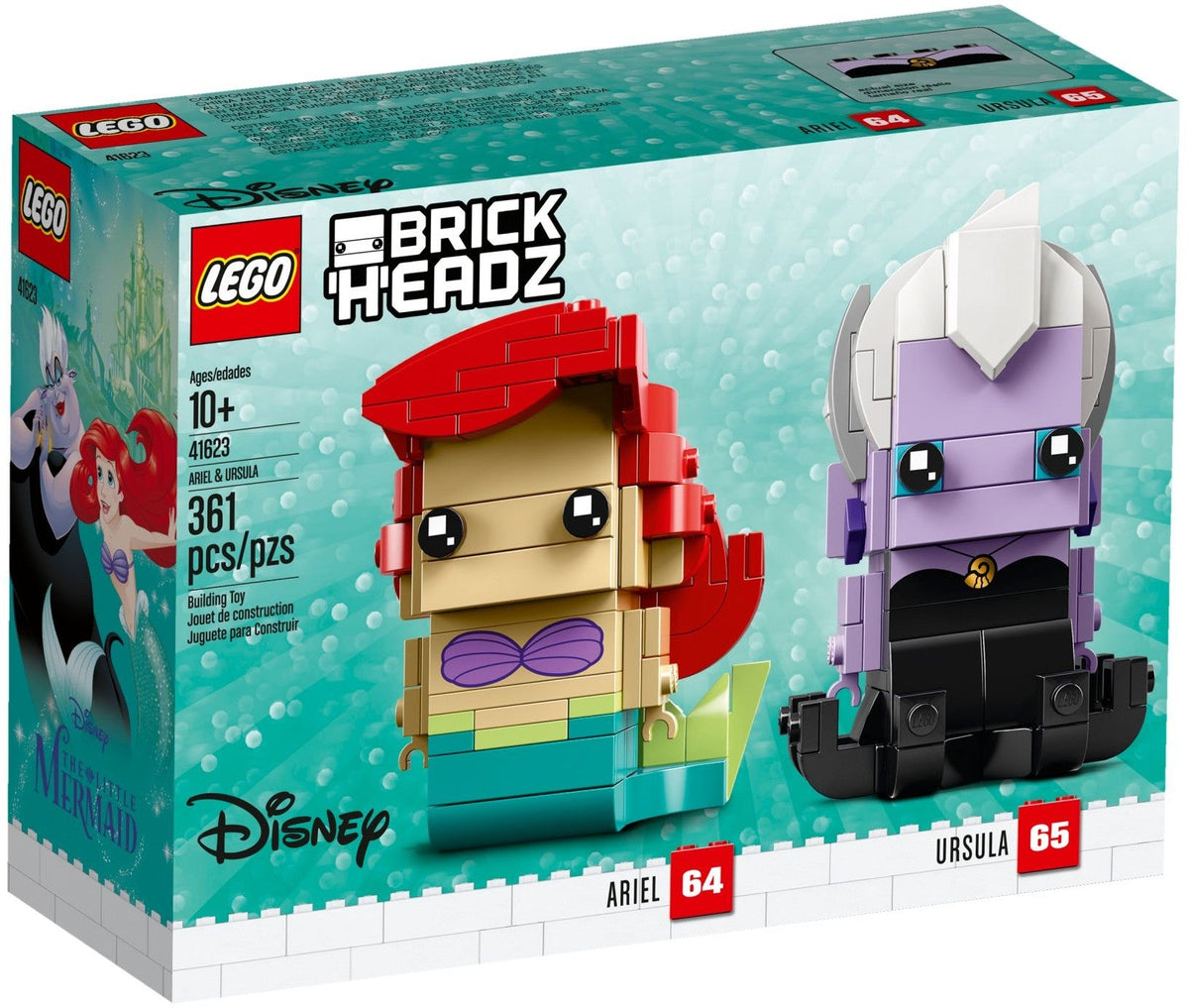 41623 Ariel & Ursula Bickheadz (Retired) (New Sealed) product image 1, provided for visual reference and product detail