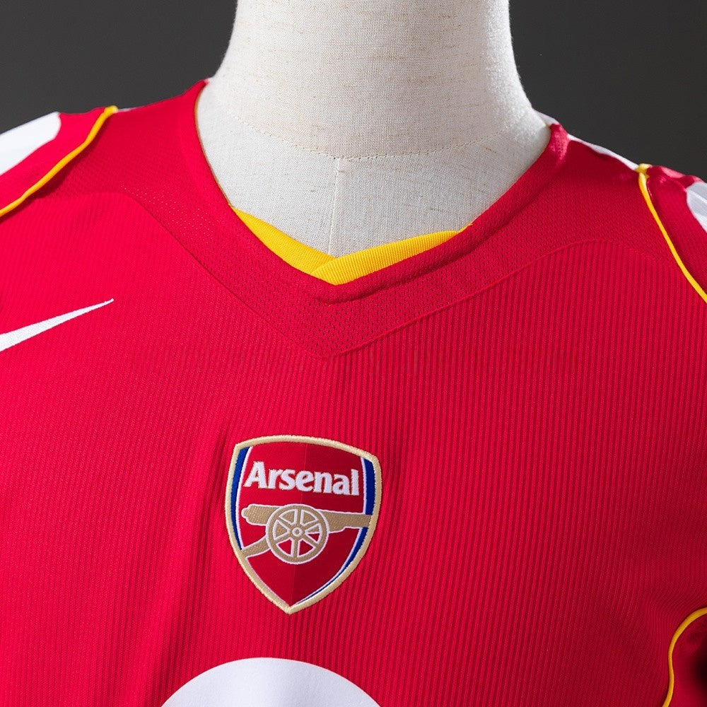 Arsenal Jersey 2004-05 Home Retro Football Kit Long Sleeves product image 7