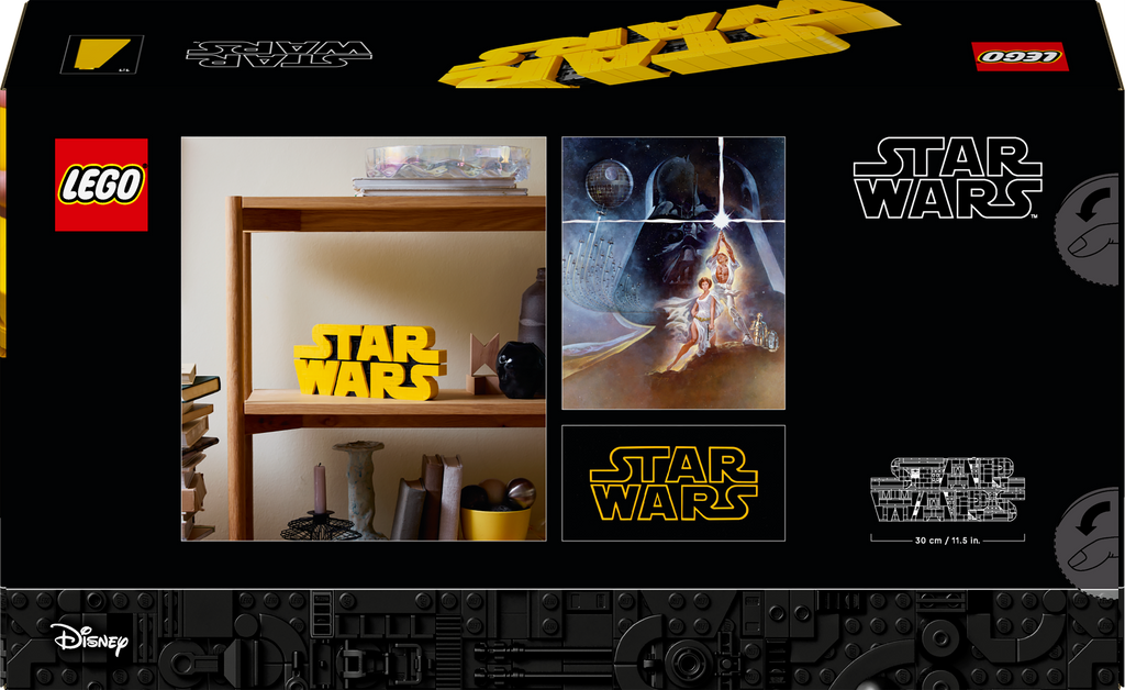 75407 Brick-Built Star Wars Logo Brick-Built Star Wars Logo product image 2, provided for visual reference and product