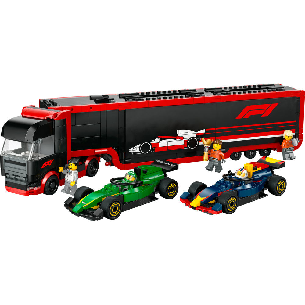 60445 F1® Truck with RB20 & AMR24 F1® Cars product image 3, provided for visual reference and product detail review