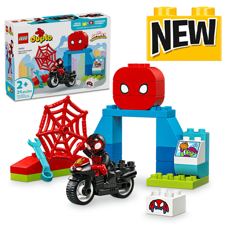 10424 LEGO Duplo Spin's Motorcycle Adventure product image 1, provided for visual reference and product detail review