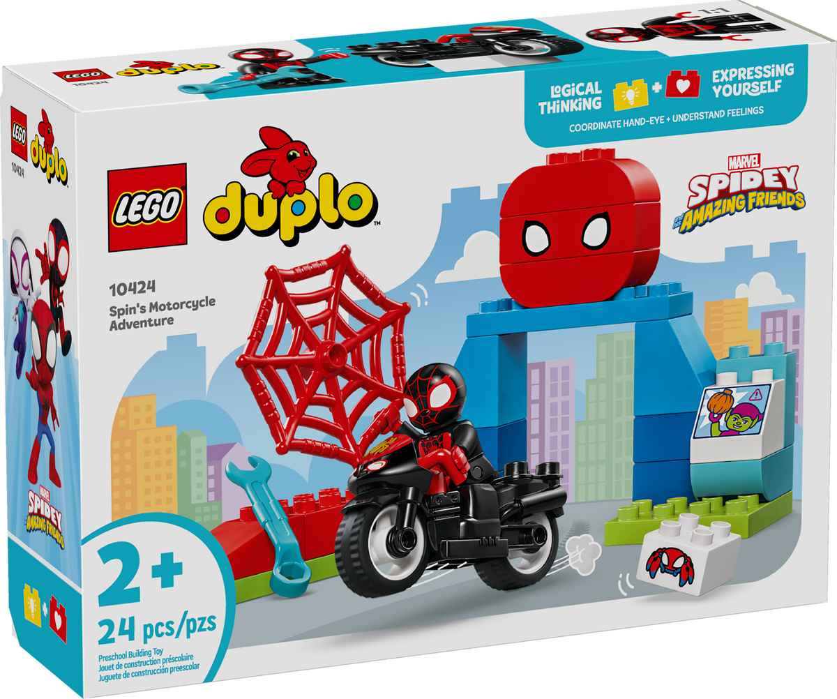 10424 LEGO Duplo Spin's Motorcycle Adventure product image 3, provided for visual reference and product detail review