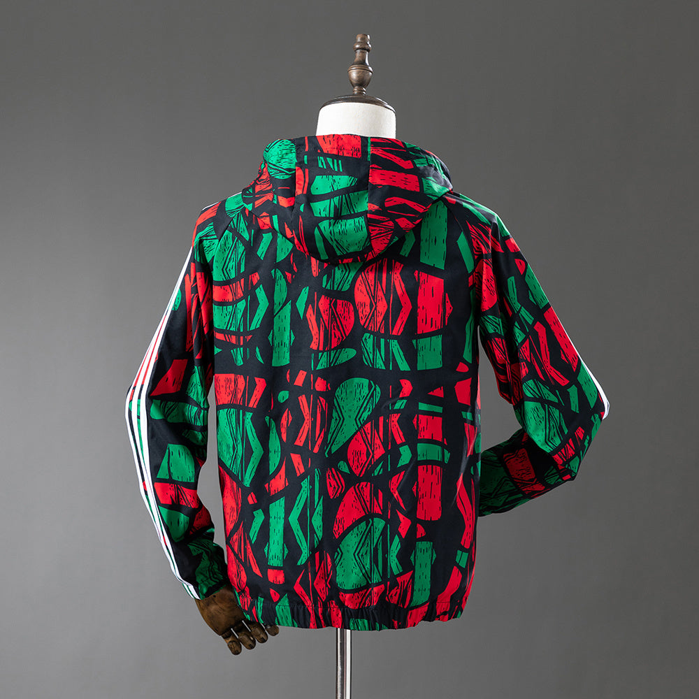 Arsenal Windbreaker 2025/26 Green Red Football Kit product image 2