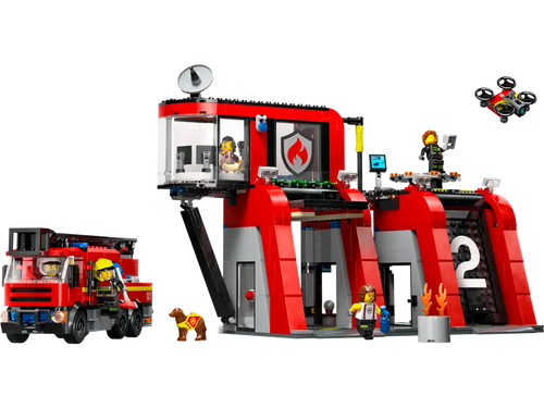 60414 Fire Station with Fire Truck product image 2, provided for visual reference and product detail review
