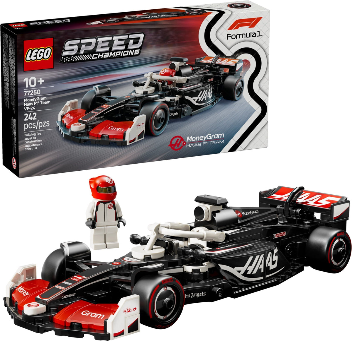 77250 MoneyGram Haas F1 Team VF-24 (Certified Complete) product image 1, provided for visual reference and product detail