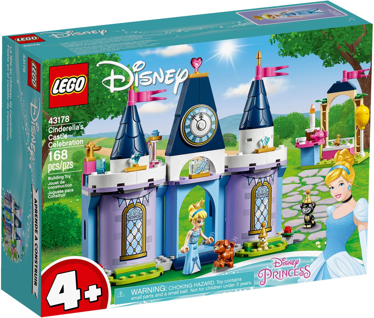 43178 LEGO Disney: Cinderella's Castle Celebration (Retired) (New Sealed) product image 1, provided for visual reference and