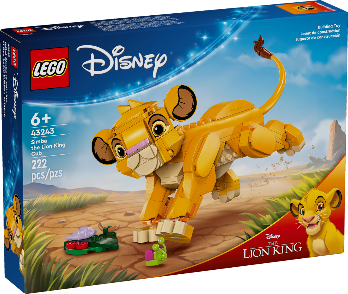 43243 LEGO Disney: Simba the Lion King Cub product image 3, provided for visual reference and product detail review