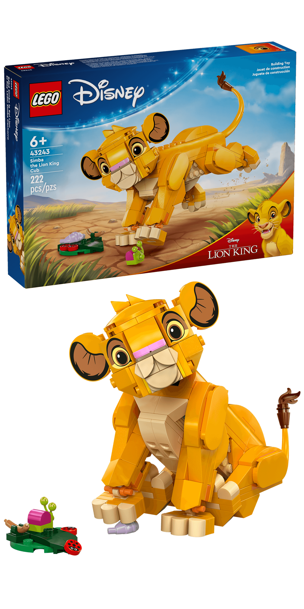 43243 LEGO Disney: Simba the Lion King Cub product image 2, provided for visual reference and product detail review