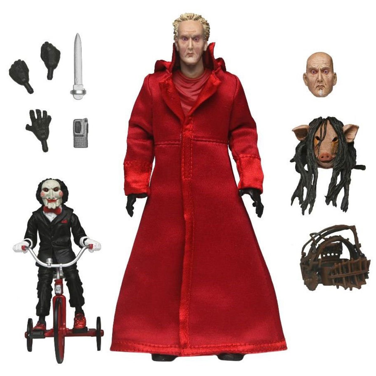 Ultimate Jigsaw Red 6715 (Saw, NECA) SEALED product image 2, provided for visual reference and product detail review
