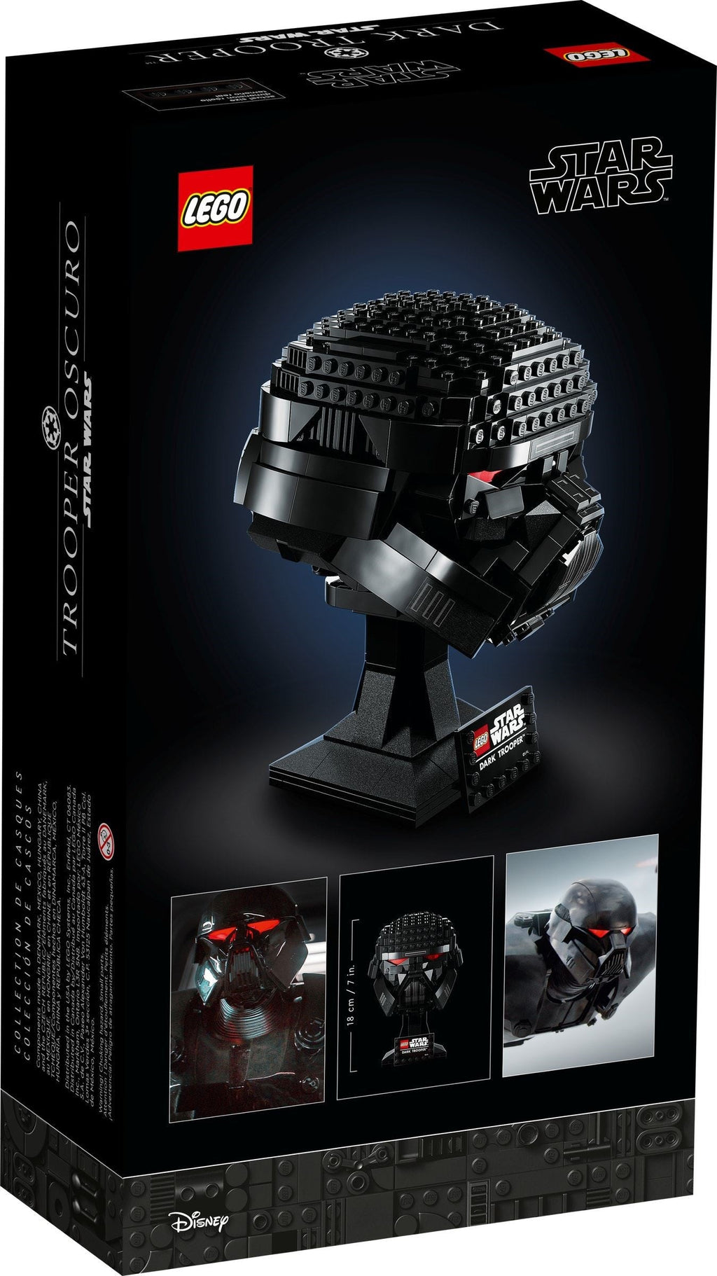 75343 Lego Star Wars Dark Trooper Helmet (Retired) (New Sealed) product image 3, provided for visual reference and product