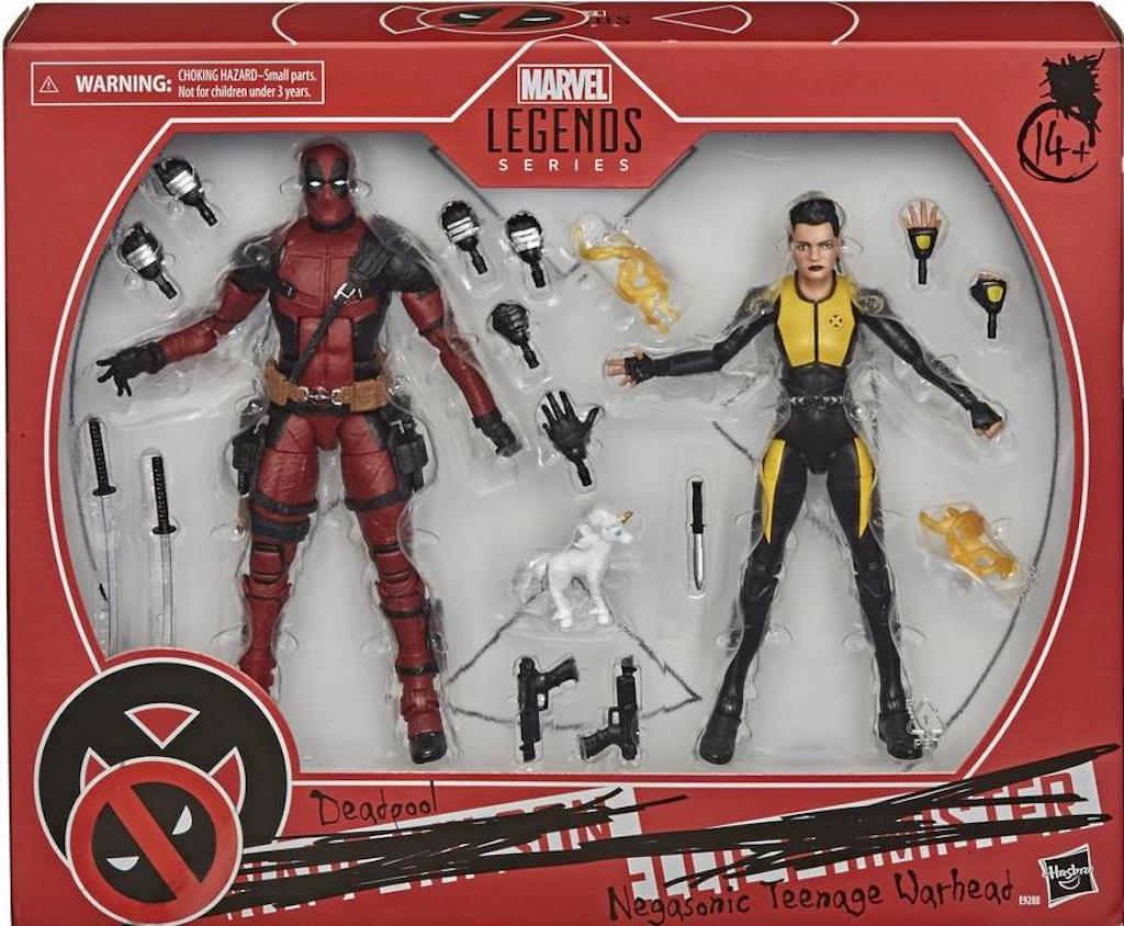 Deadpool & Negasonic Warhead (Marvel Legends, Hasbro) product image 1, provided for visual reference and product detail