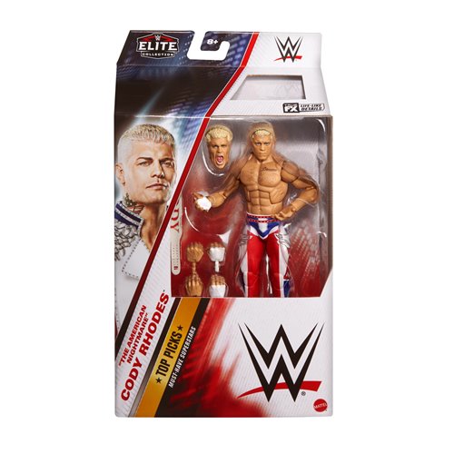 Cody Rhodes Top Picks Wave 4 (WWE Elite, Mattel) SEALED product image 1, provided for visual reference and product detail