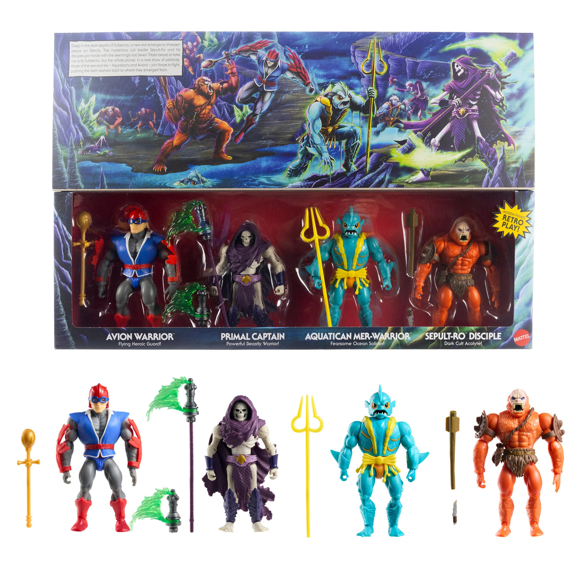 Battle for Sub-Eternia (MOTU Origins, Mattel) **SEALED** product image 1, provided for visual reference and product detail