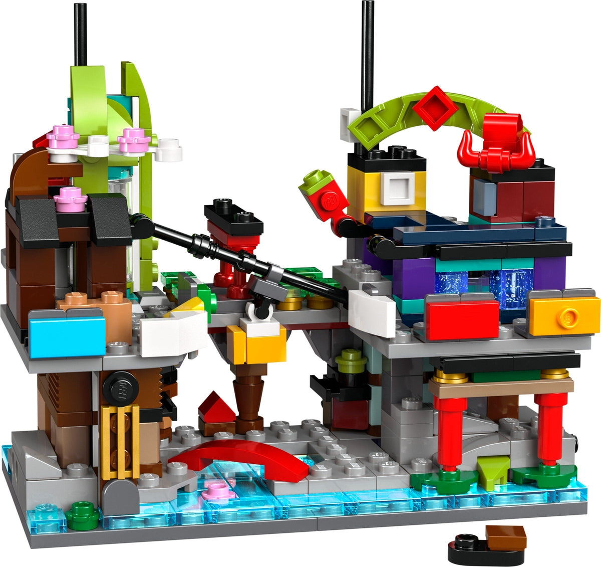 40706 LEGO Ninjago: Micro NINJAGO City Markets (Retired) (New Sealed) product image 2, provided for visual reference and
