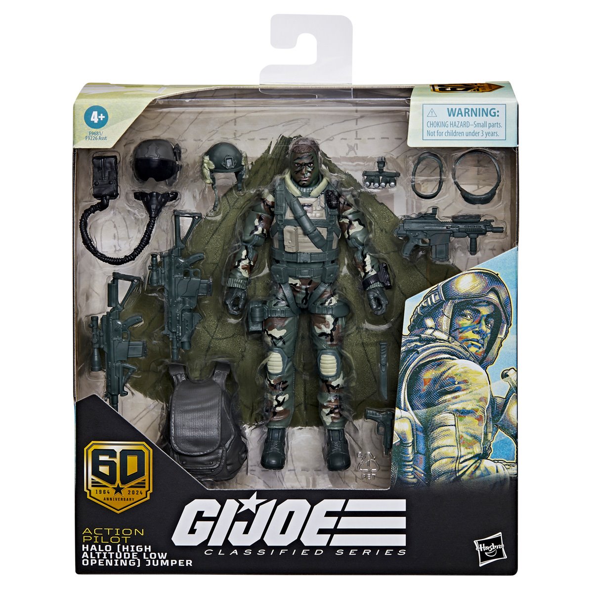 Action Pilot HALO Jumper (GI Joe Classified, Hasbro) SEALED product image 1, provided for visual reference and product