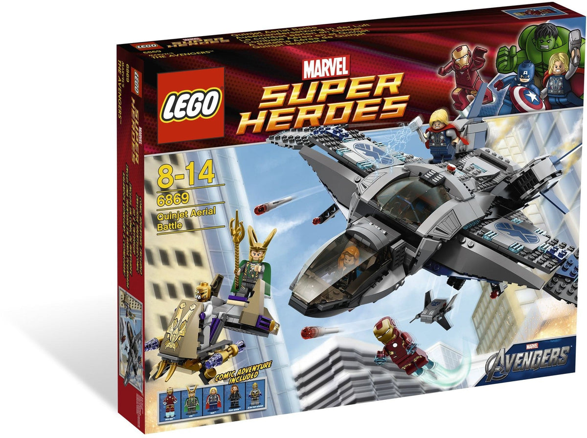 6869 LEGO Marvel: Quinjet Aerial Battle (Retired) (New Sealed) product image 1, provided for visual reference and product