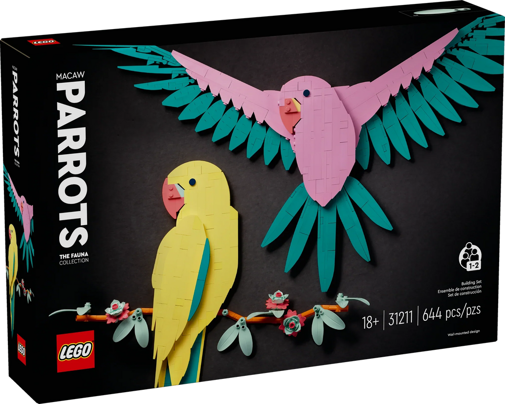 31211 LEGO Art: The Fauna Collection - Macaw Parrots product image 2, provided for visual reference and product detail review
