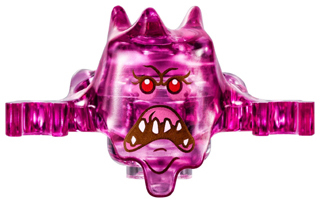 19861pb04 Minifigure, Headgear Ghostbusters Ghost (Trans-Dark Pink)