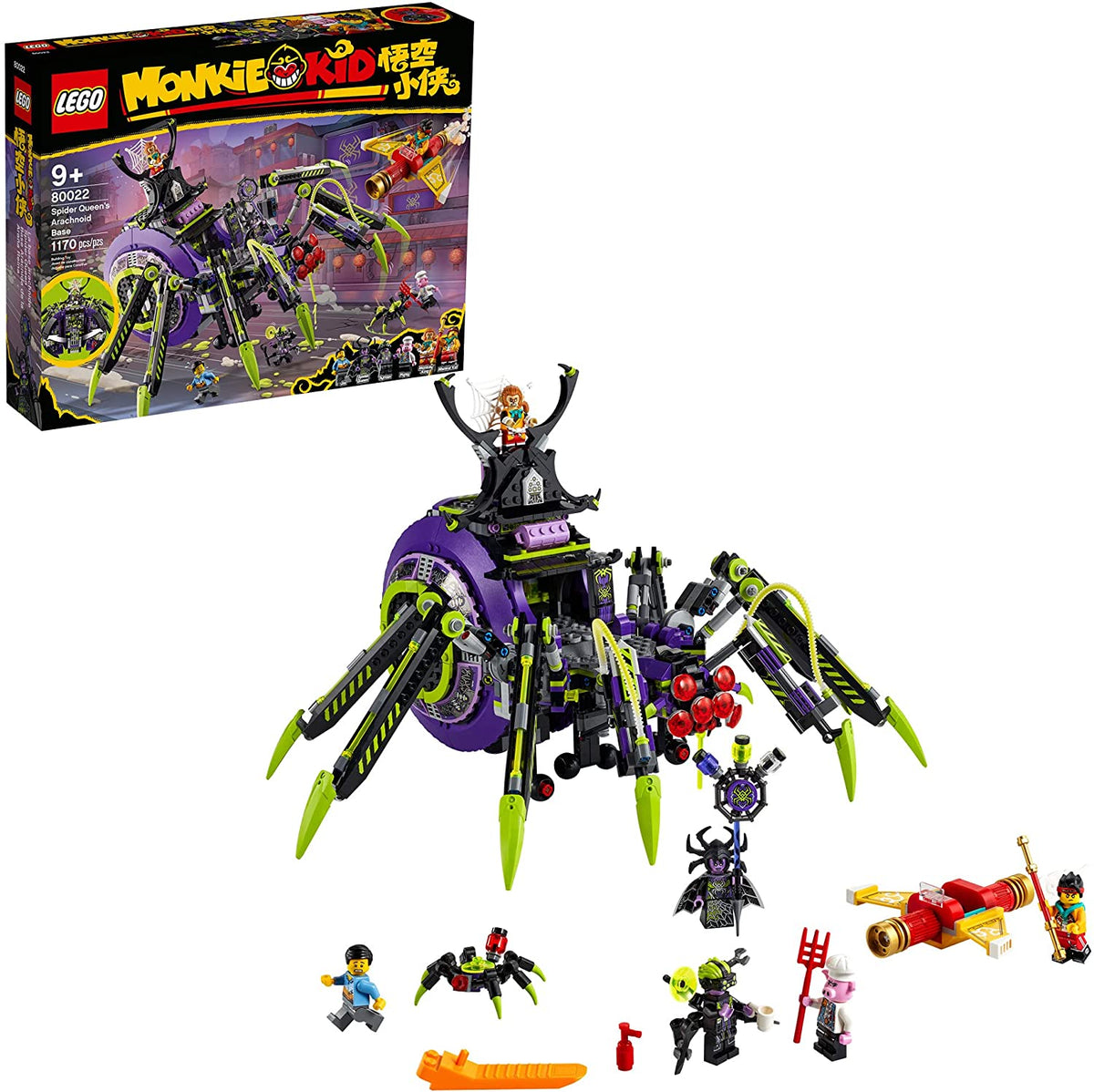 80022 Monkie Kid Spider Queen’s Arachnoid Base (Retired) (Certified Complete) product image 1, provided for visual reference