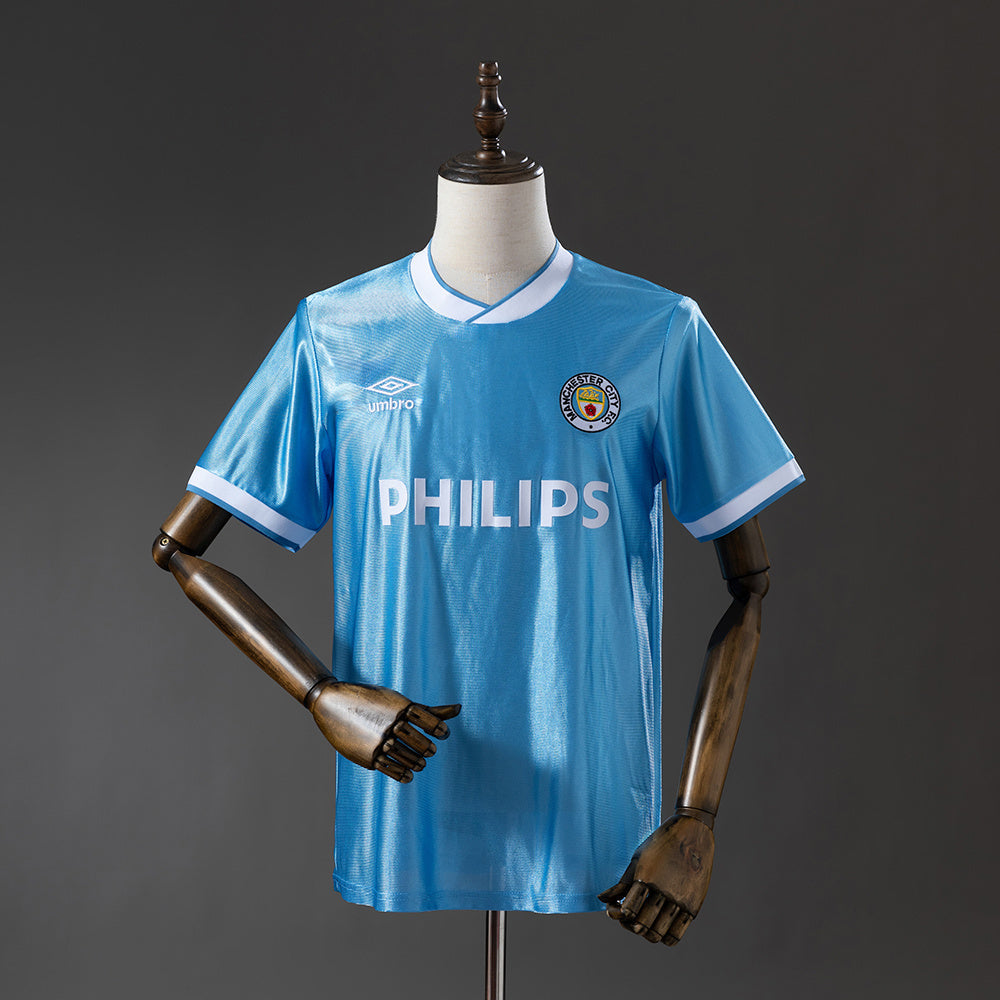 Manchester City Jersey 1986-87 Home Retro Football Kit product image 1