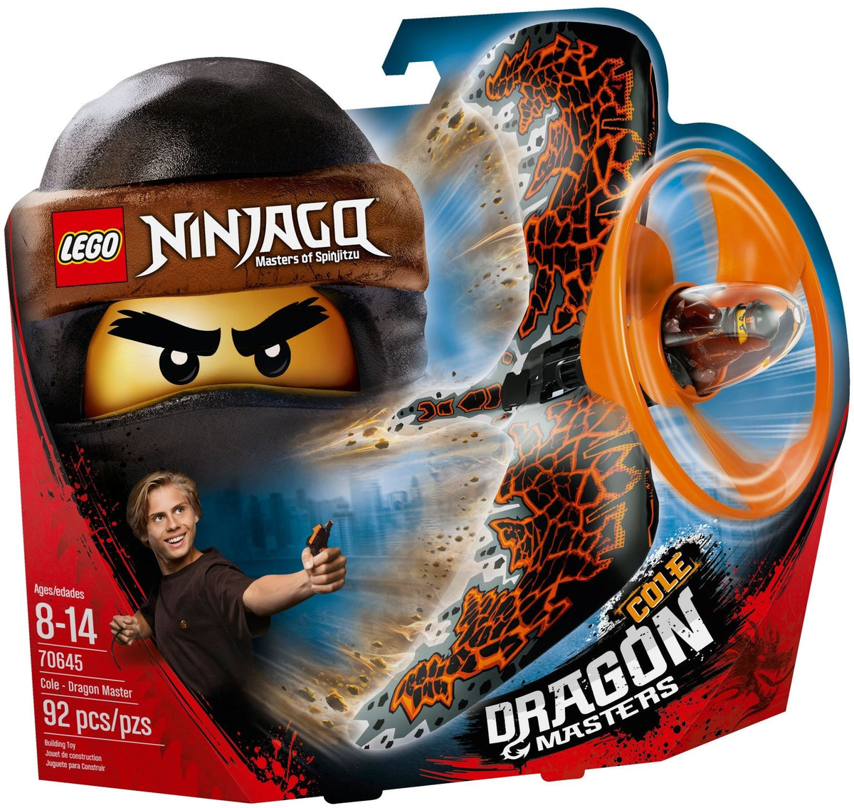 70645 Cole - Dragon Master (Retired) (New Sealed) product image 1, provided for visual reference and product detail review