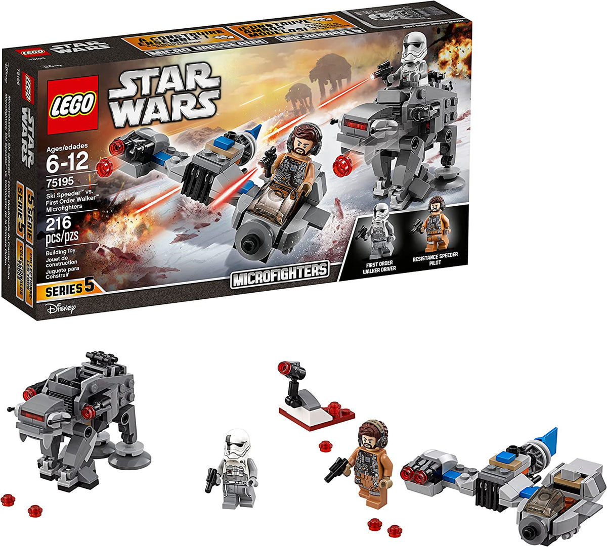 75195 Ski Speeder vs. First Order Walker Microfighters (Retired) (New Sealed) product image 1, provided for visual reference