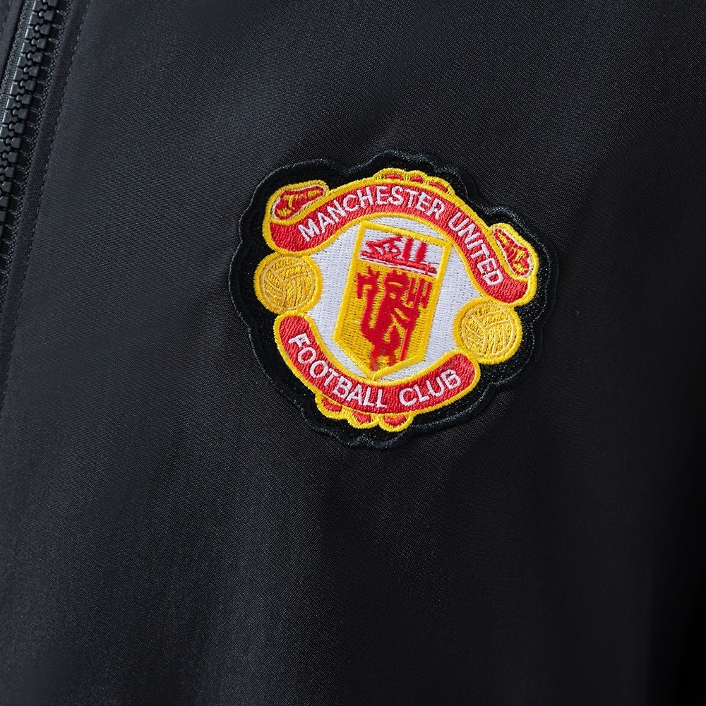 Manchester United Windbreaker 2025-26 Black Football Soccer product image 8