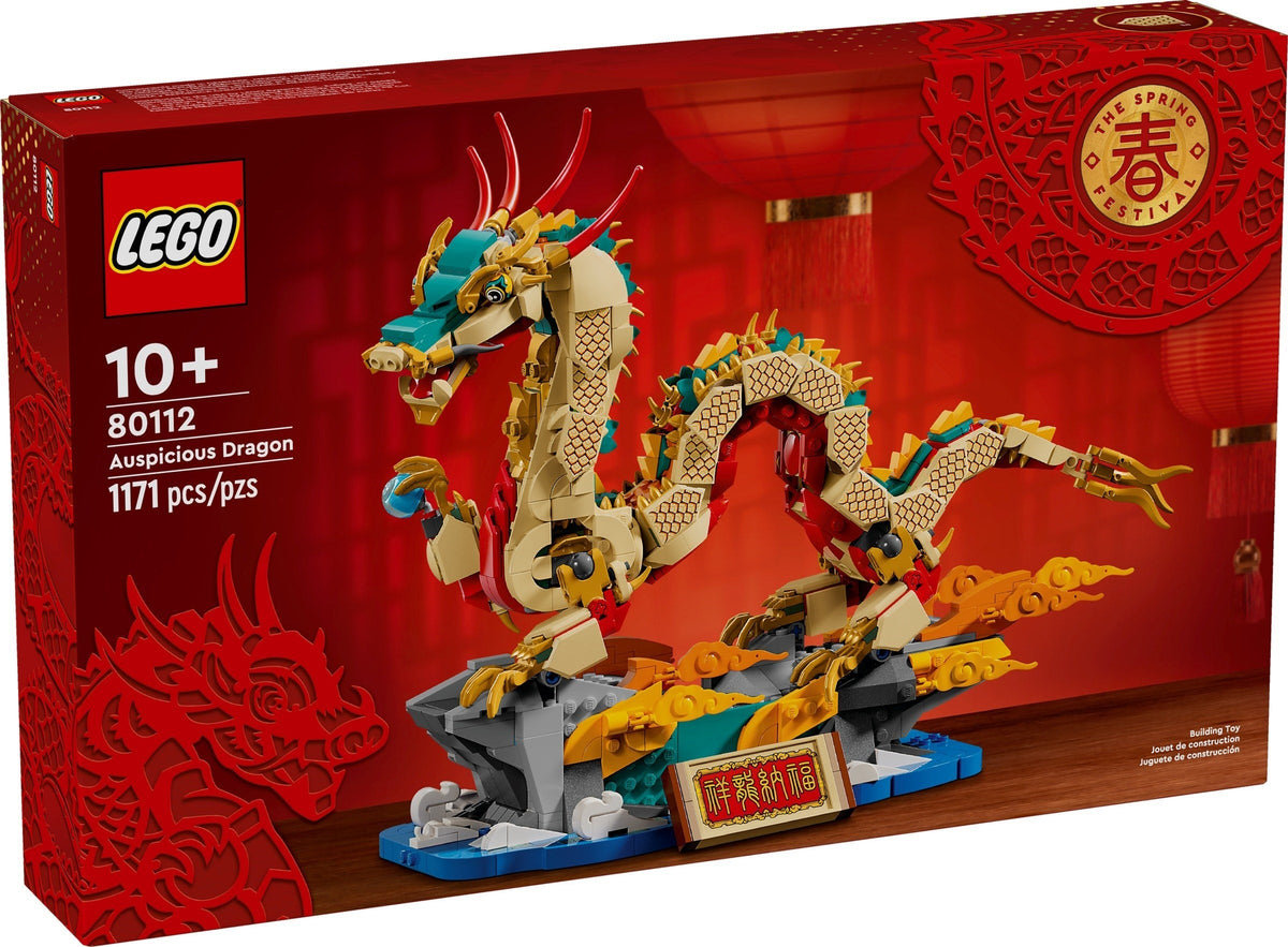 80112 Auspicious Dragon (Retired) (New Sealed) product image 1, provided for visual reference and product detail review