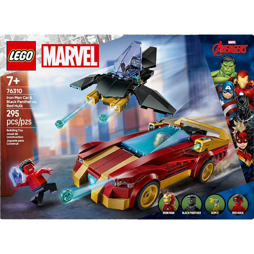 76310 Iron Man Car & Black Panther vs. Red Hulk product image 2, provided for visual reference and product detail review