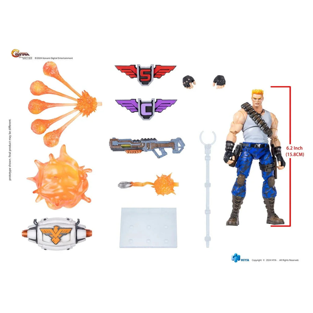 Bill Rizer Exquisite Basic (HIYA, Contra: Operation Galuga) SEALED product image 6, provided for visual reference and