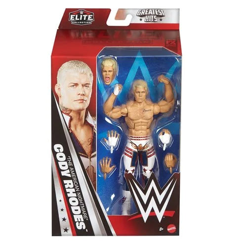 Cody Rhodes (WWE Elite Greatest Hits, Mattel) SEALED product image 1, provided for visual reference and product detail review