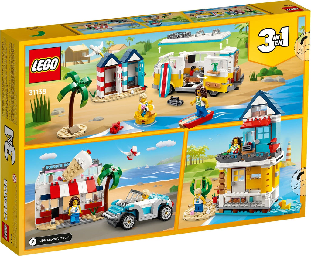 31138 LEGO Creator: Beach Camper Van (Certified Complete) (Retired) product image 3, provided for visual reference and