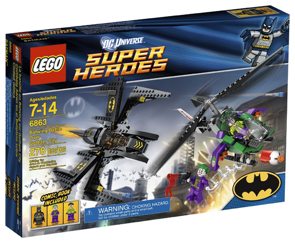6863 Batwing Battle Over Gotham City (Retired) (Open Box, Sealed Bags) product image 1, provided for visual reference and
