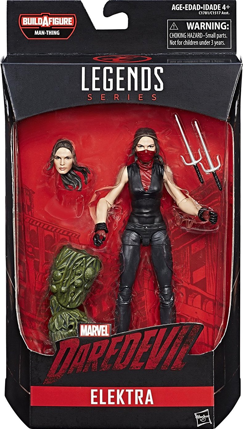 Elektra BAF Manthing (Marvel Legends, Hasbro) SEALED product image 1, provided for visual reference and product detail review