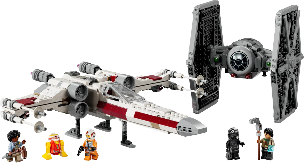 75393 LEGO Star Wars: TIE Fighter & X-Wing Mech product image 2, provided for visual reference and product detail review