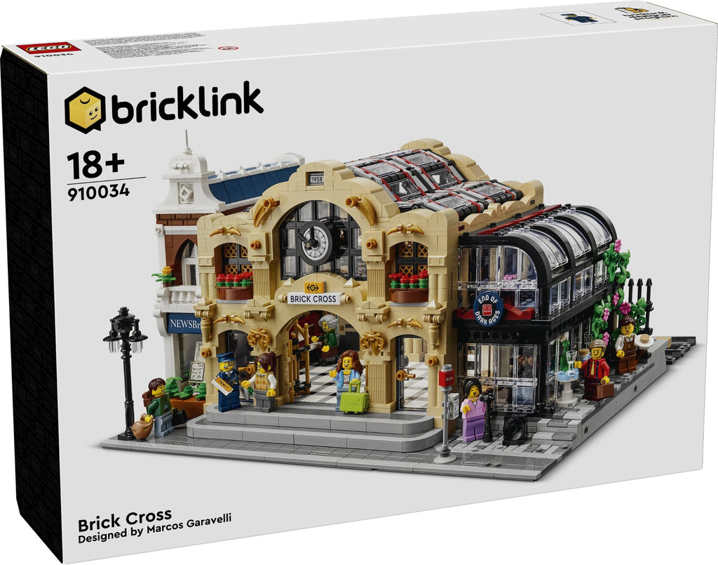910034 Brick Cross Train Station (Retired) (New Sealed) product image 1, provided for visual reference and product detail