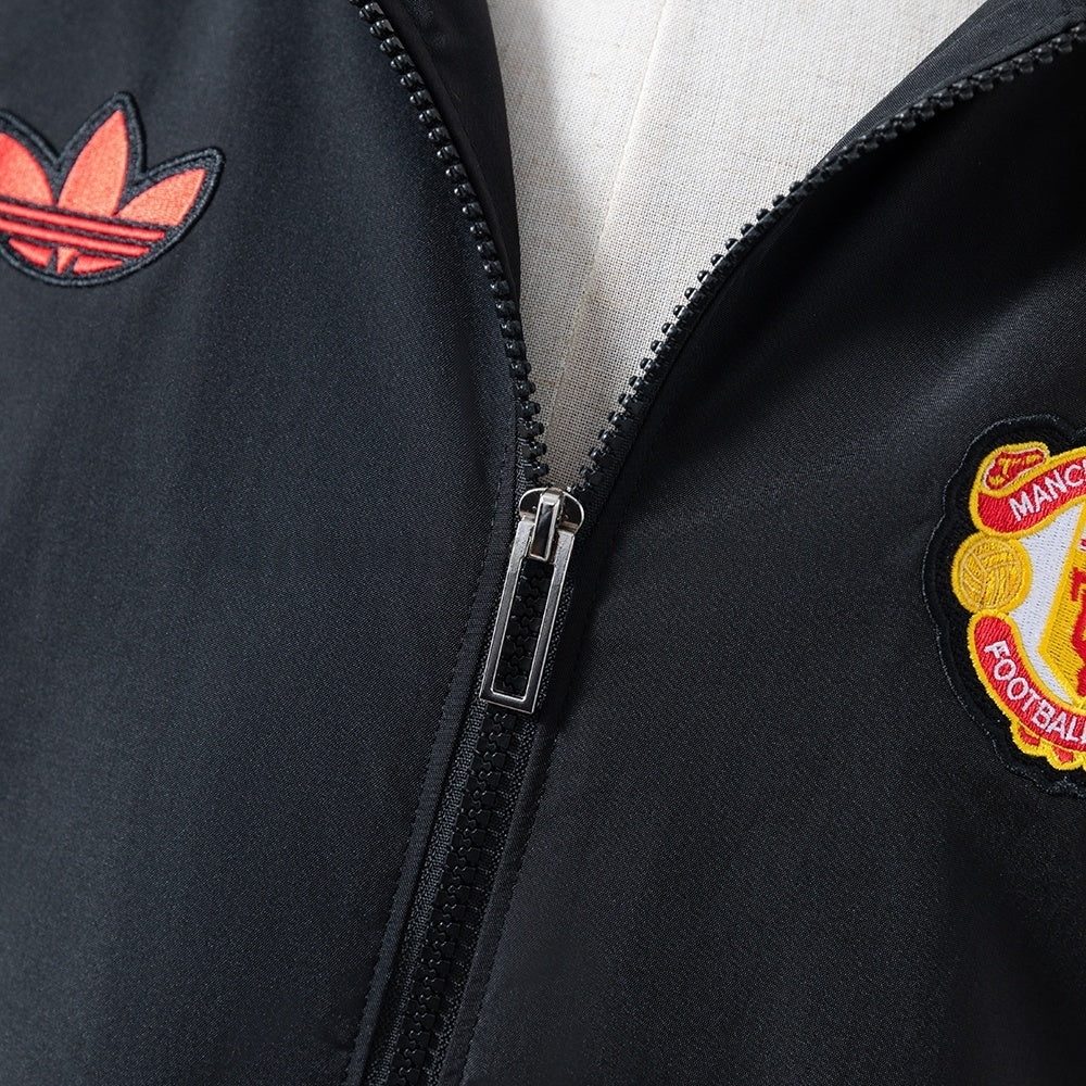 Manchester United Windbreaker 2025-26 Black Football Soccer product image 6