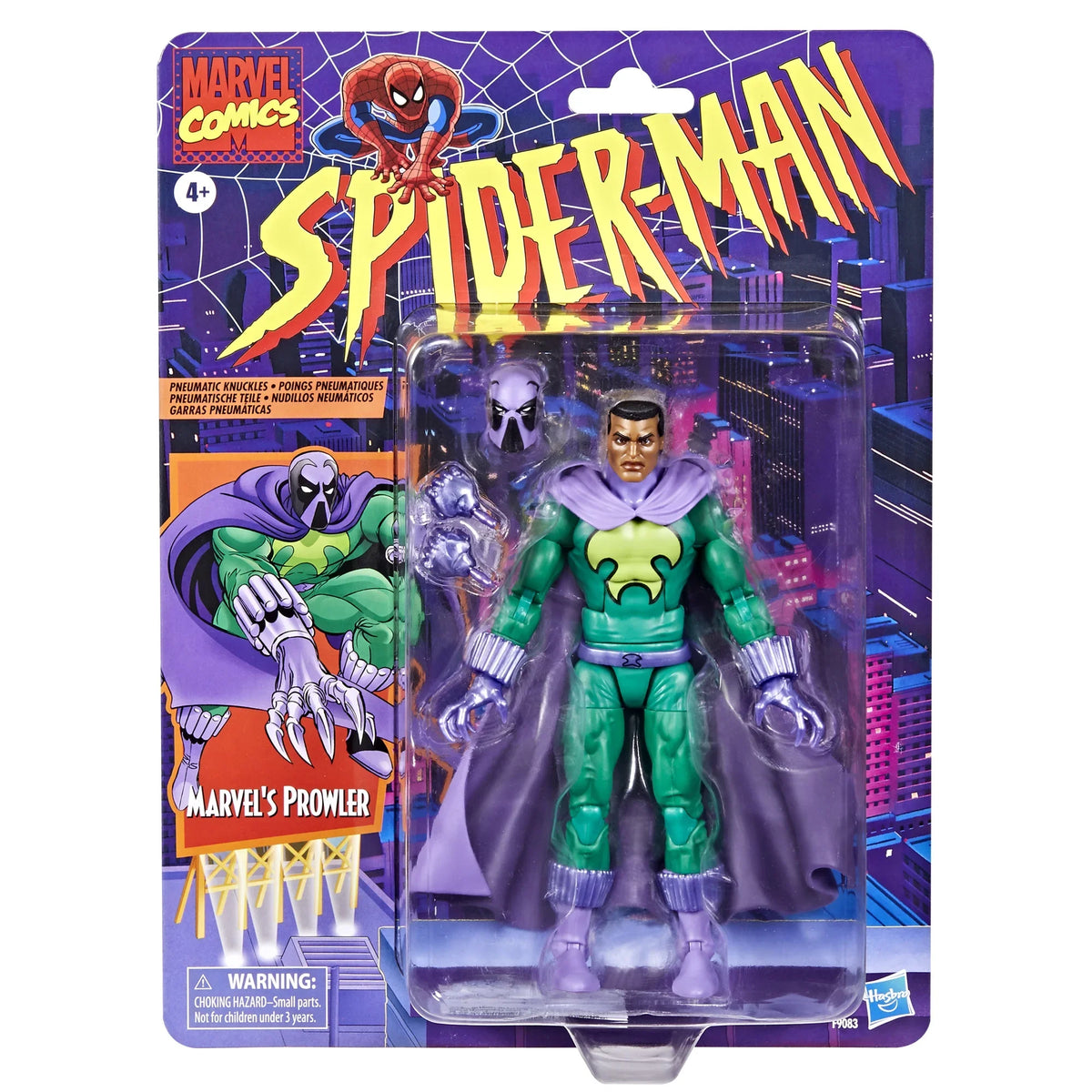 Marvels Prowler Retro (Marvel Legends, Hasbro) SEALED product image 1, provided for visual reference and product detail
