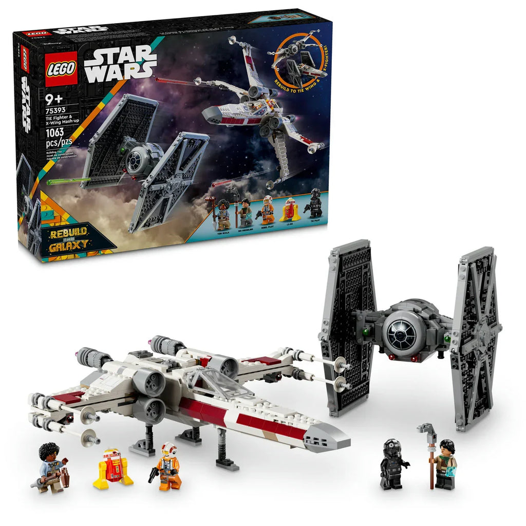 75393 LEGO Star Wars: TIE Fighter & X-Wing Mech product image 1, provided for visual reference and product detail review