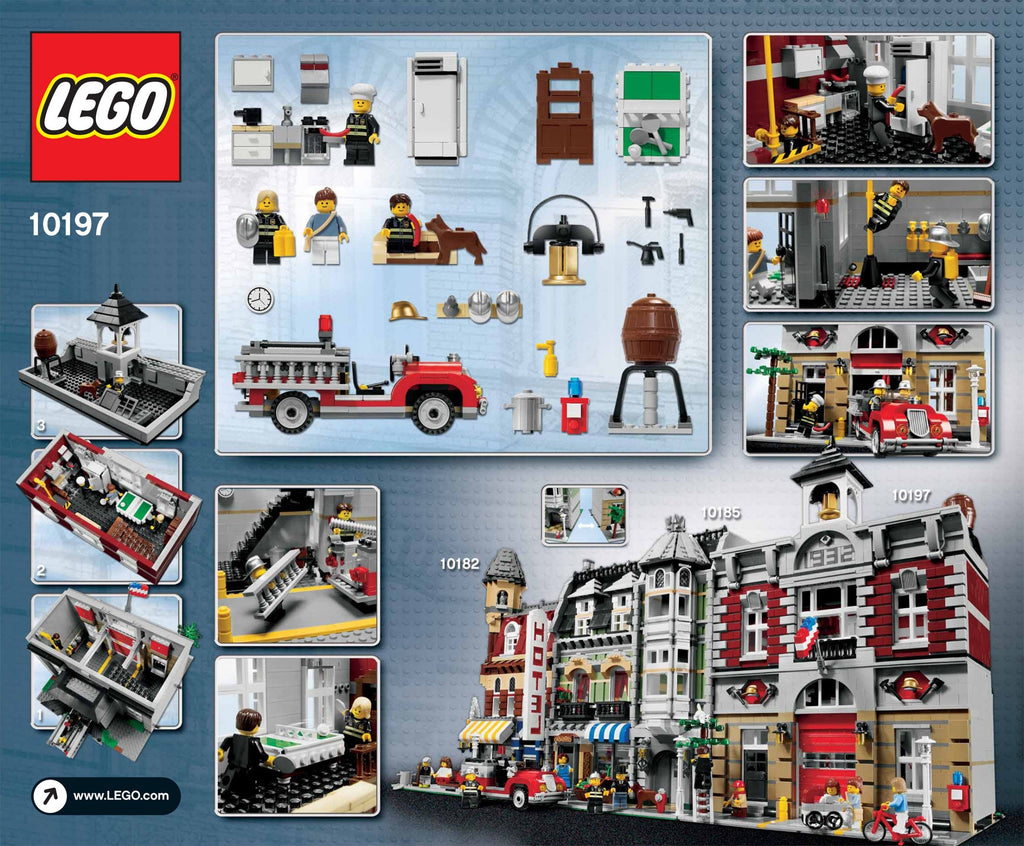 10197 LEGO Modular Fire Brigade (Retired) (New Sealed) product image 3, provided for visual reference and product detail