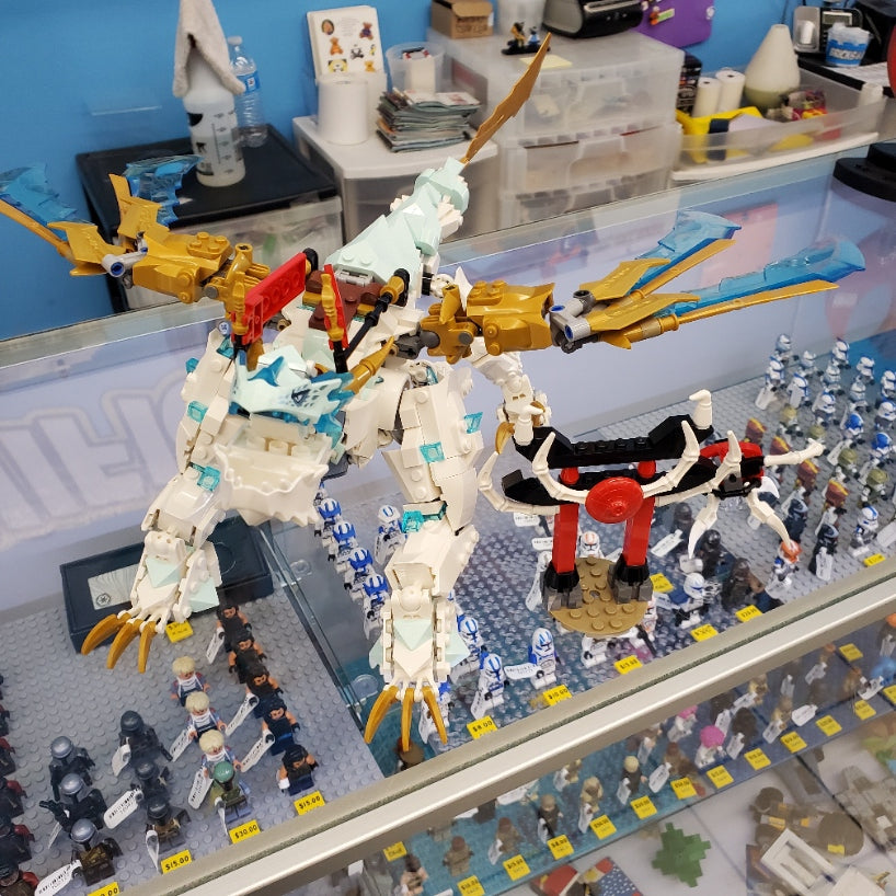 71786 LEGO Ninjago Zane's Ice Dragon Creature (Retired) (Previously Owned) product image 1, provided for visual reference