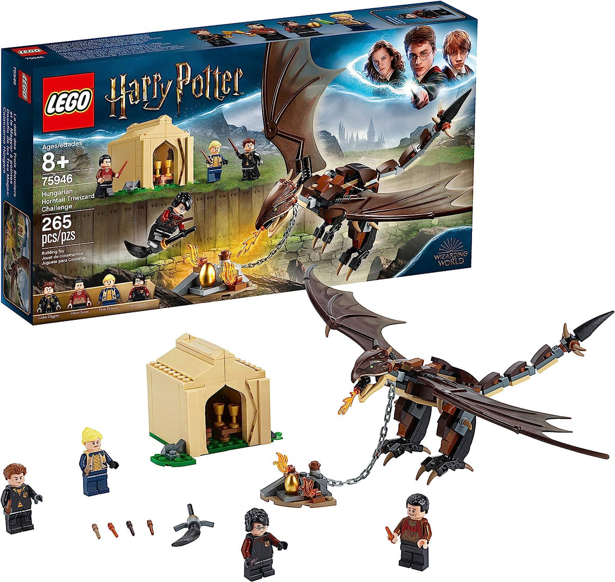 75946 LEGO Harry Potter Hungarian Horntail Triwizard Challenge (Retired) (New Sealed) product image 1, provided for visual