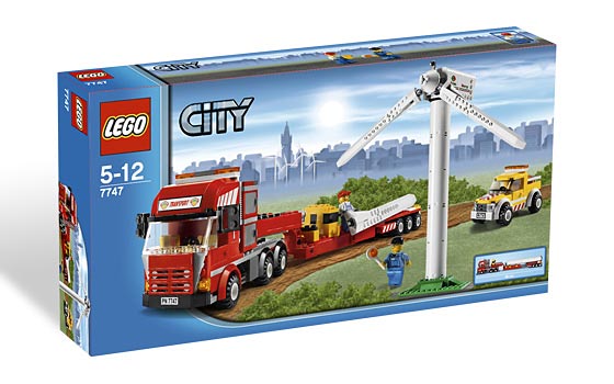 7747 LEGO City: Wind Turbine Transport (Retired) (Certified Complete) product image 1, provided for visual reference and