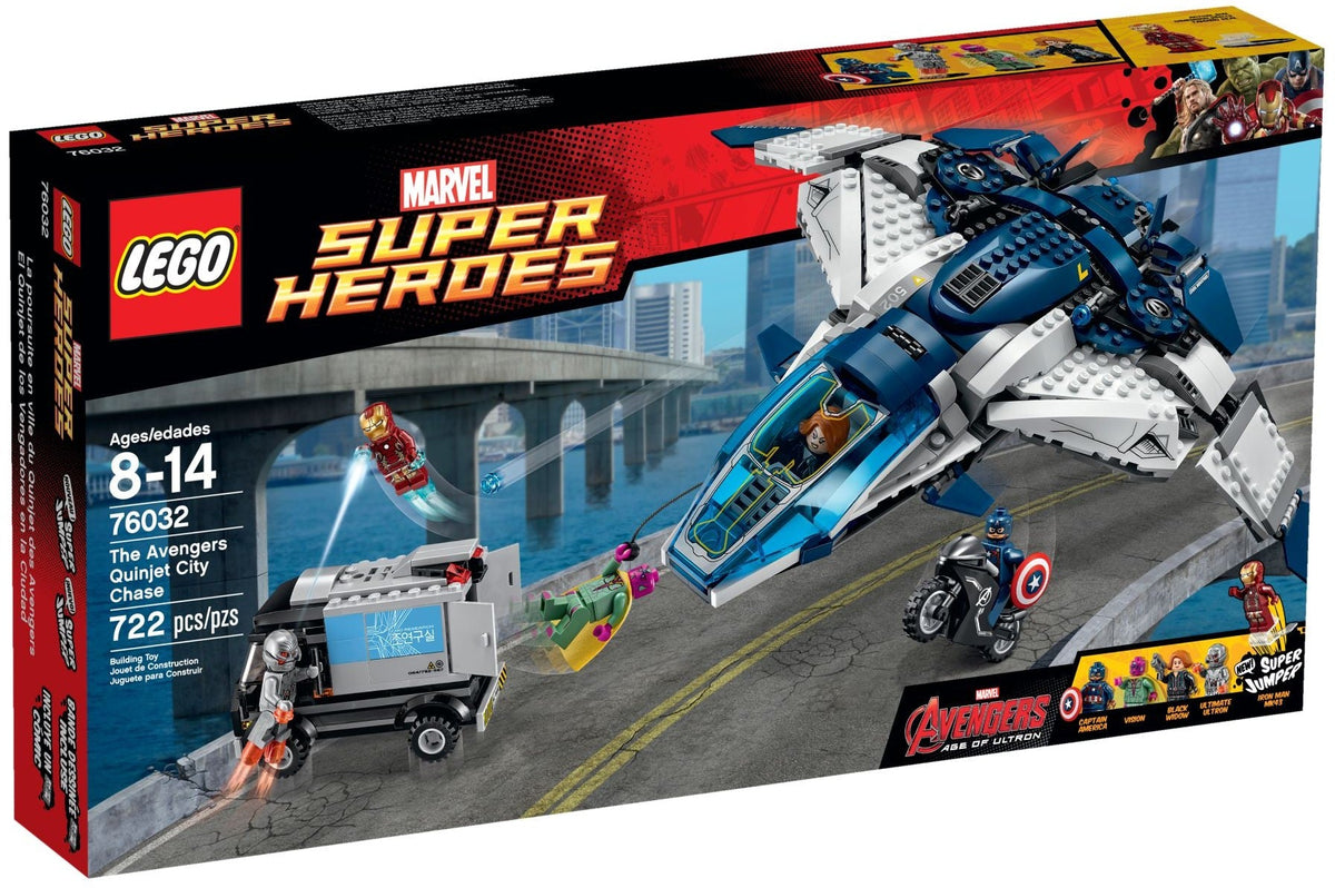 76032 LEGO Marvel: The Avengers Quinjet City Chase (Retired) (New Sealed) product image 1, provided for visual reference and